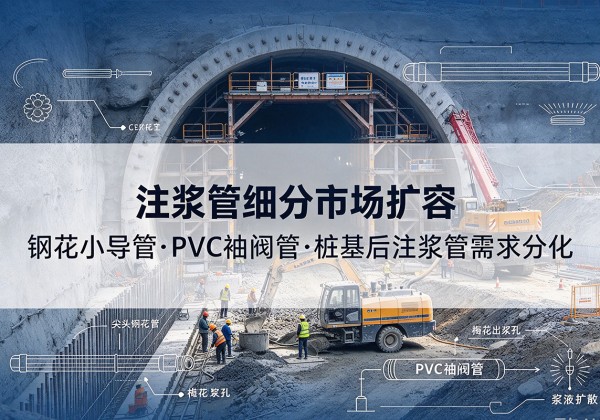 原阳注浆管细分市场扩容，隧道钢花小导管、PVC 袖阀管、桩基后注浆管需求分化